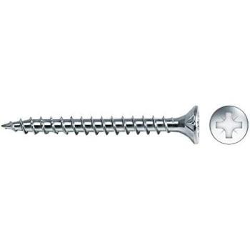 Tornillo Madera Pozi VLOX 500 Unidades 4,5x35mm Zincado + Lubricante