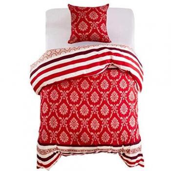Copripiumino Rosso a Strisce 2pz – 140x220/60x70