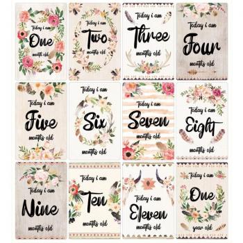 Tarjetas de Nacimiento a 12 Meses