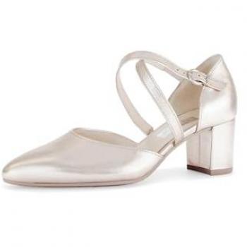 Gabor Damen Pumps 61.343.32 – Spange, schmal/normal, Puder-F