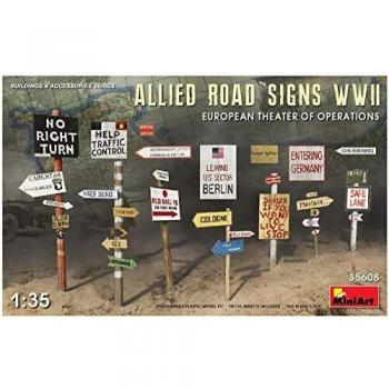 Miniart European Wwii Road Sign Set – 1:35 Scale
