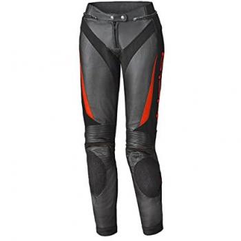 Held Lane II Damen Lederhose schwarz/neonrot 42 Damen