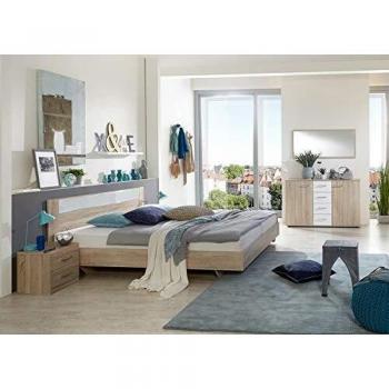 Chambre à Coucher Moderne Imitation Chêne