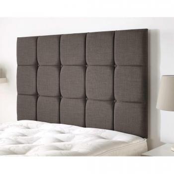 Casa Solace Mustard Plush Super King Headboard – 26” Strutted Model