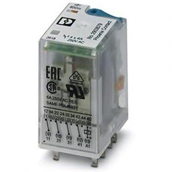Relè singolo 60 V/DC da 6 A con 4 scambi di Phoenix Contact REL-IR4/LDP-60DC/4X21