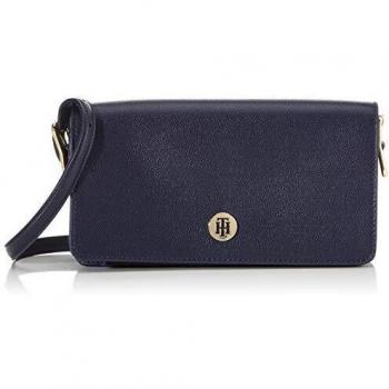 Tommy Hilfiger Women's Blue Adjustable Shoulder Bag with Snap Closure