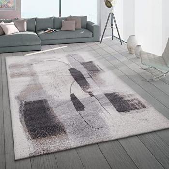 Paco Home Teppich Mero 105, rechteckig, Höhe: 16 mm, Kurzflor, modernes Design, melierte Used-Optik
