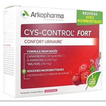 Cys-Control Fort 10 Sachets + 5 Sticks à Diluer