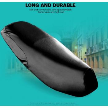 Housse de siège robuste en cuir synthétique pour vélo et moto – 60x30 cm