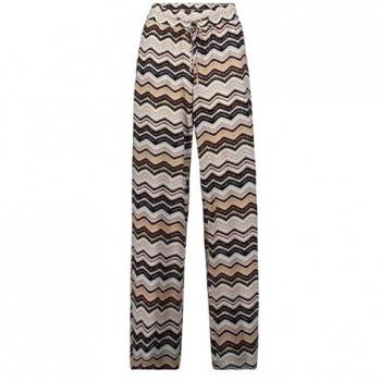 Zero Stoffhose mit Zickzackdesign