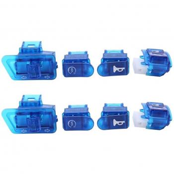 8X Blue Motorcycle Horn and Turn Signal Switch for Honda DIO ZX AF27 AF28 AF34 AF35