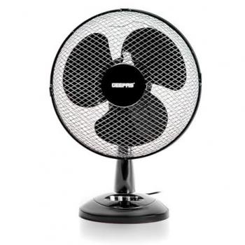 12-Inch Electric Oscillating Desk Fan with 3 Speed Settings