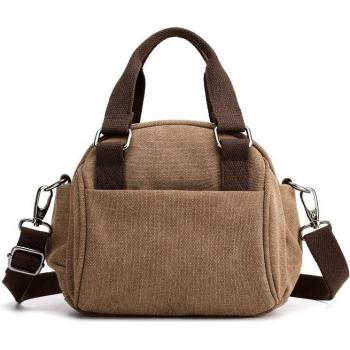 Weibliche Multi‑Tasche aus robustem Stoff – Schulter‑Pack