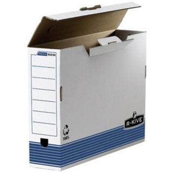 Scatola R‑Kive PRIMA A3 bianco‑blu cartone riciclato 100% Fellowes