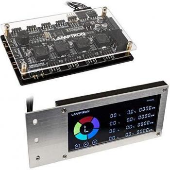 LED‑Controller für Lamptron SM436 PCI RGB Lüfter – Silber