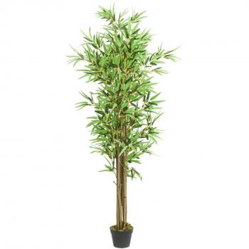 Árbol de Bambú Artificial 1288 hojas 180 cm Verde