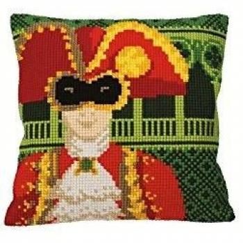 Man in Venetian Masquerade Cushion