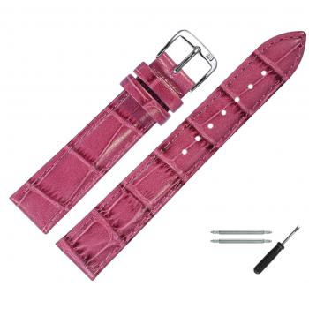Marburger Uhrenarmband 12mm Leder in Rosa