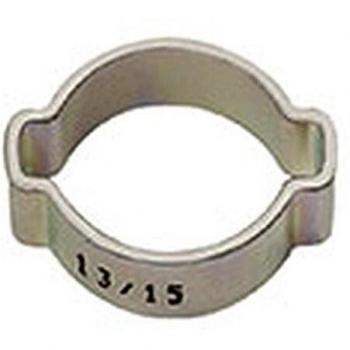 RIEGLER 114128-157 D 2-Ohr-Schlauchklemme, Stahl glanzverzinkt, Spannbereich 11-13 mm, 6,5 mm