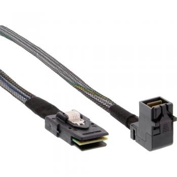 Câble InLine® Mini SAS HD SFF-8643 coudé SFF-8087 0,5 m avec bande latérale