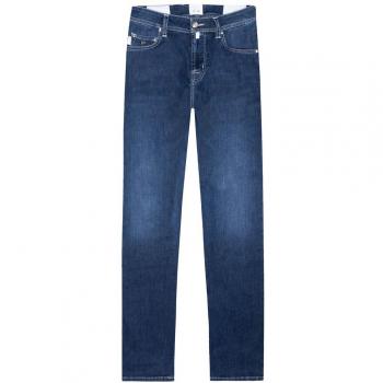 Blue Cotton Jeans Trousers