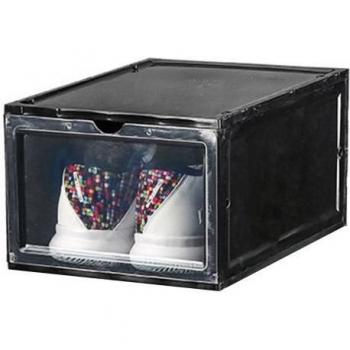 Cajón de almacenamiento para calzado, color negro, 1 unidad