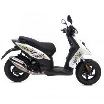 Echappement Complete Leovince Hand Made Tt Alu Piaggio Typhoon 50 2007 > 2011