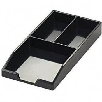 Avery CS304 3‑Piece Bits and Bobs Tray – 85 × 21 × 174 mm, Matte Black