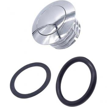 Sportster Softail 48 mm Tankdeckel für Harley – Pop‑Hoch Öl