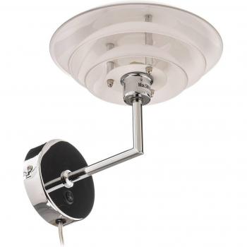 Dyberg Larsen DL20 lampada da parete vetro cromo