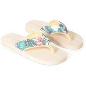 Animal Ladies Swish Eco Flip Flops 8 UK Floral Design