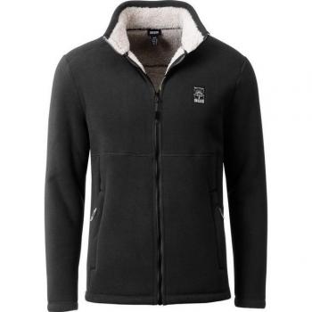 REECE MN Sportfleece‑Jacke – Stehkragen, Langhaarfleece, XL, schwarz