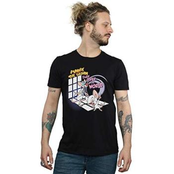 T‑shirt Noir Animaniacs Conquère le Monde