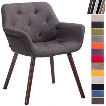 Silla de Comedor Cassidy en Tela Gris Oscuro con Brazo