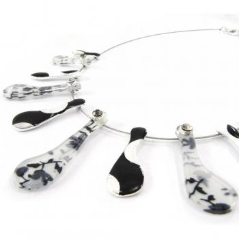 Collier Creatore Liberty Nera & Bianco NOA I5341