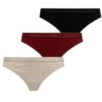 Calvin Klein Underwear String mit elastischem Logo-Bund im 3er-Pack, Größe XL