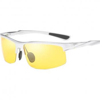 YSO – lunettes pour vision nocturne, polarisées, hommes, monture en aluminium et magnésium, anti-éblouissement, conduite automobile et pêche, 8213