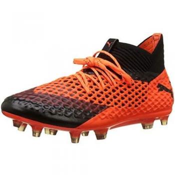 Black‑Shocking Orange Puma Future 2.1 FG/AG – Men’s 9.5 UK