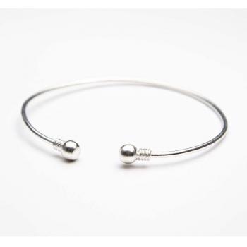 Brazalete Minimalista Ajustable de Brazo en Oro y Plata