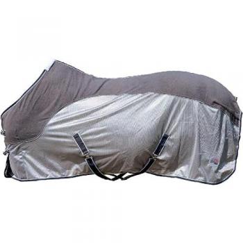 Fly Rug 6'9 with Soft Fleece – HKM Comfort Collection (Grey/Natural/Blue)