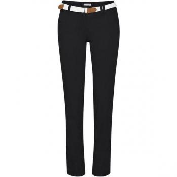 OXMO Chinohose OXChakira – lange Chinos mit geflochtenem Gürtel