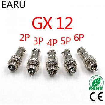 Aviación GX12 2‑7 Pin M12 con Enchufe L91