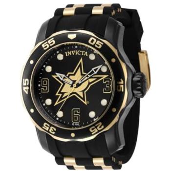 Men's 48mm Invicta NHL Quartz Black Watch – Series IN-42325