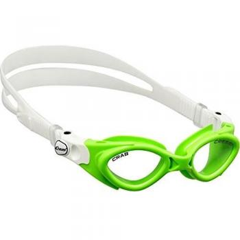 Lunettes Cressi Crab Enfant, 2-7 ans, Lentilles Claires, Lime
