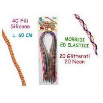 T.63623 SCOUBIDOU NEON GLITTER 40PCS
