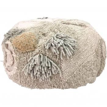 Puff Lorena Canals marrón Ø30x50 cm