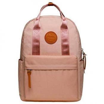 KAUKKO Sac à Dos Unisexe avec 13 Pouces Ordinateur Portable Compartiment pour Loisirs/Scolaire 15.1 L (Rose)