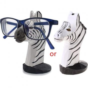 Animal-Shaped Wooden Glasses Rack