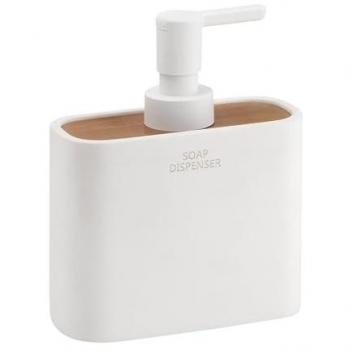 Baño Gedy Ninfea: Juego 2 Piezas, Blanco Mate y Bambú
