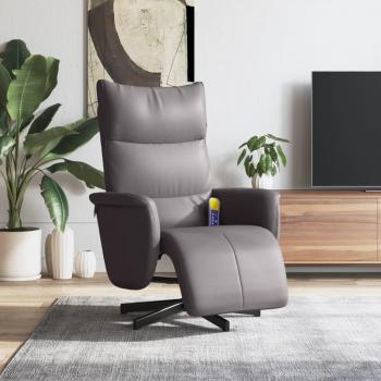 VidaXL Komfort Massagesessel Grau Kunstleder